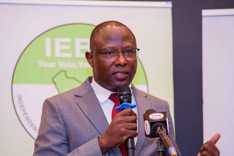 File image of IEBC Chair Erastus Edung Ethekon.